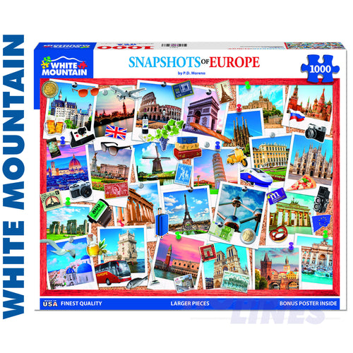 Snapshots of Europe 1601pz 1000 Piece Jigsaw Puzzle