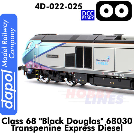 Class 68 - Black Douglas 68030 Transpenine Express | Dapol | 4D-022-027