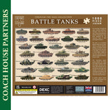 Battle Tanks -  Through the Ages - Jigsaw Puzzle 1000pc | Coach House Partners | CHP0152