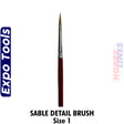 Sable Detail Brush - Size 1 | Expo Tools | 45515