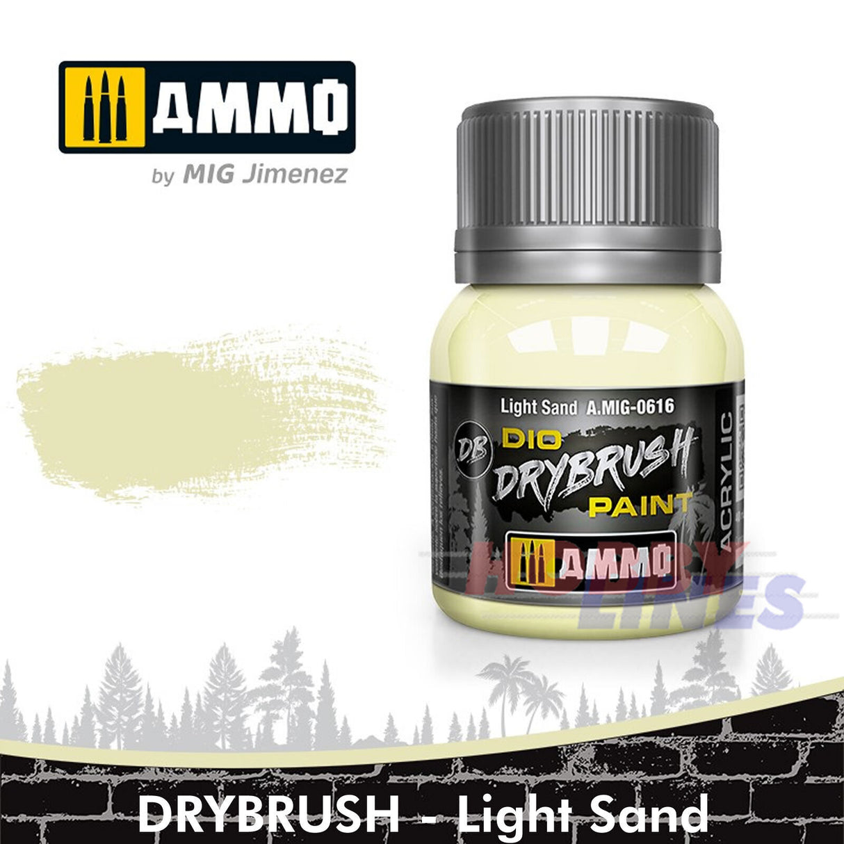 Ammo DIO DRYBRUSH PAINT 40ml Full Range Colours Acrylic Mig Jimenez