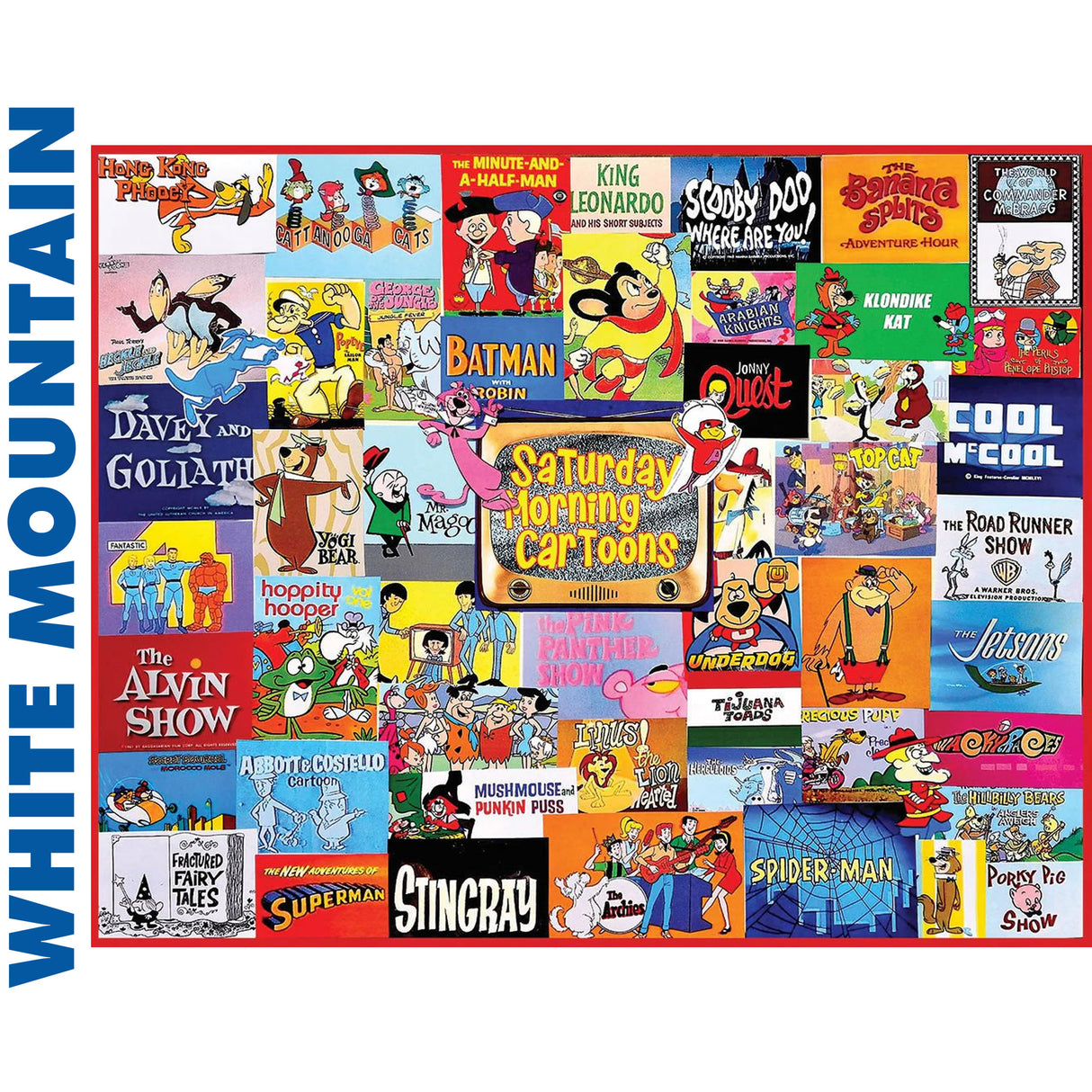 Saturday Morning Cartoons - 1000pc Puzzle | White Mountain | 1481pz