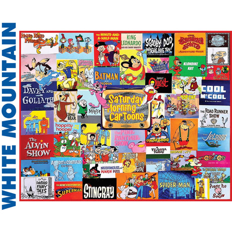 Saturday Morning Cartoons - 1000pc Puzzle | White Mountain | 1481pz