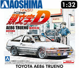 TOYOTA AE86 TRUENO TAKUMI FUJIWARA "Initial D" 1:32 scale kit Aoshima 00896