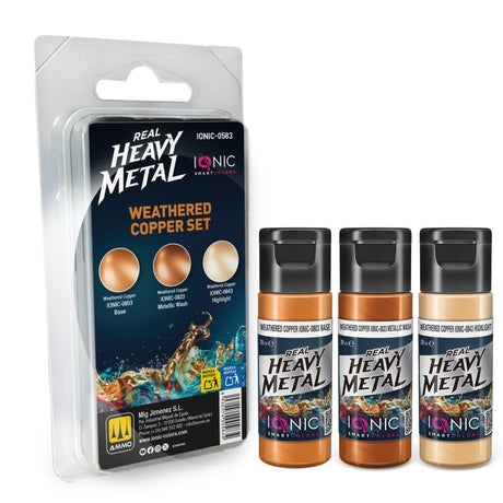 Real Heavy Metal - Weathered Copper Set - 3 x 20ml | IONIC | IONIC0583