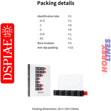 PT-SR Sprue Rack System | DSPIAE | DS019