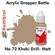 Acrylic Dropper - No 72 Khaki Drill - Matt | Humbrol | DB0072