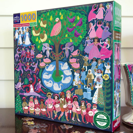 12 Days of Christmas  1000 pc Puzzle | eeBoo | ZTTDC