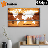 Showpiece Puzzle - Vintage Style Canvas Set - 23" x 14" 984pc | Pintoo | HN1063