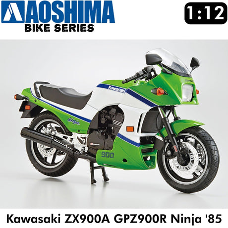 KAWASAKI GPZ900R Ninja '85 ZX900A 1985 motorcycle 1:12 model kit AOSHIMA 06499