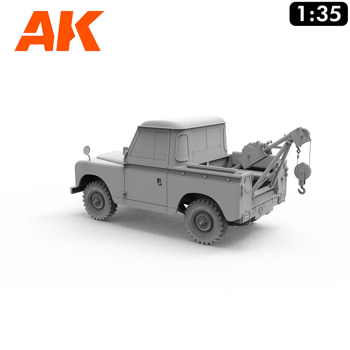 Land Rover 88 - Series IIA Crane - Tow Truck - Model Kit | AK interactive | AK35014