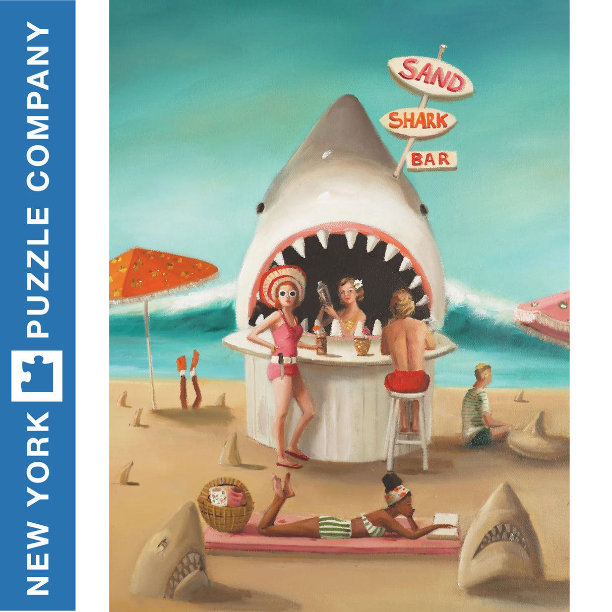 SAND SHARK BAR New York Puzzle Company 500pc 