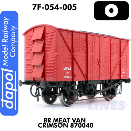 BR Meat Van Crimson 870040  | Dapol | 7F-054-005
