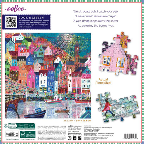 Scottish Isle 1000pc Puzzle | eeBoo | PZT614