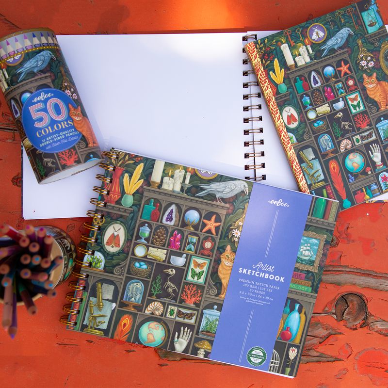 Alchemist's Cabinet Hardcover Artist Sketchbook - 80pg | eeBoo | SKL266