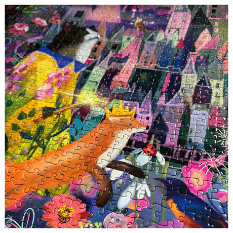 eeBoo CAT AND THE CASTLE 1000 pc Square Jigsaw Puzzle Super Deluxe PZTCAC