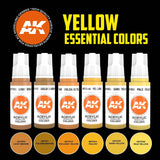 Yellow Essential Colours - 3G Acrylic Paint x 6 | AK interactive | AK11615