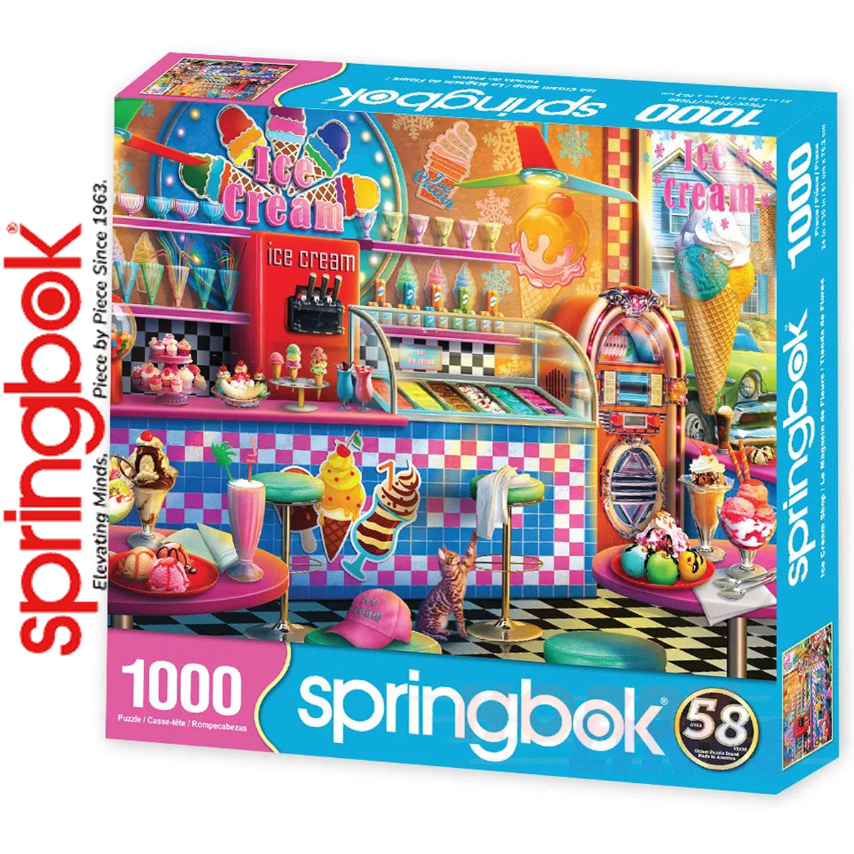 Ice Cream Shop 1000 Piece Jigsaw Puzzle | Springbok | SB33-11141