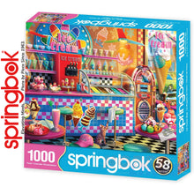 Load image into Gallery viewer, ICE CREAM SHOP 1000 piece SPRINGBOK Jigsaw Puzzle Random Cut Super Deluxe
