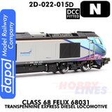 Class 68 Felix 68031 Transpennine Express - DCC Fitted | Dapol |  2D-022-015D