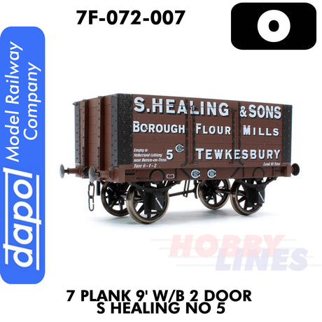 7 Plank 9' W/B 2 Door S Healing No 5 Wagon | Dapol | 7F-072-007