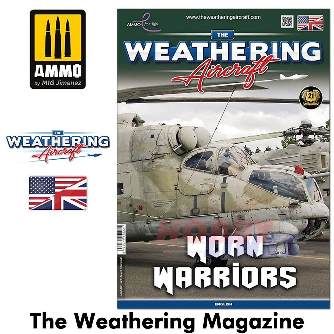 Ammo AIRCRAFT Weathering Magazine 23 WORN WARRIORS Mig Jimenez MIG5223