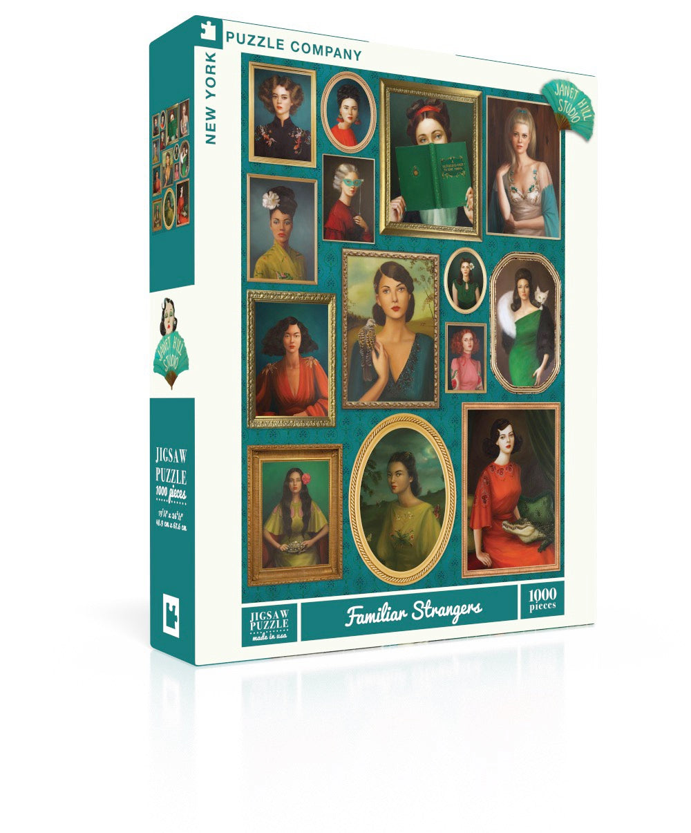 *HEAVILY DAMAGED BOX* Familiar Strangers - 1000pc Puzzle | New York Puzzle Company | NPZJH2641