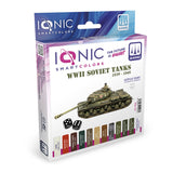 Acrylic Paint Set - WWII Soviet Tanks 1939 – 1945 - 12 x 20ml | IONIC | IONIC1217