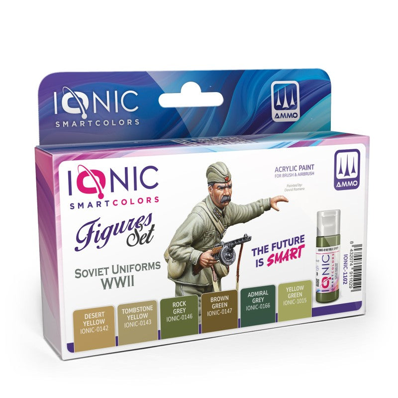 Acrylic Paint Set - Soviet Uniforms WWII - 6 x 20ml | IONIC | IONIC1102