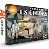 Adam Wilder - WWII & Modern US Colours - 3G Acrylic Paint x 18  | AK Interactive | AK11763
