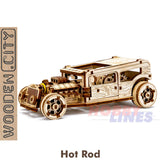 Hot Rod Car - 3D Puzzle | Wooden City | WR339