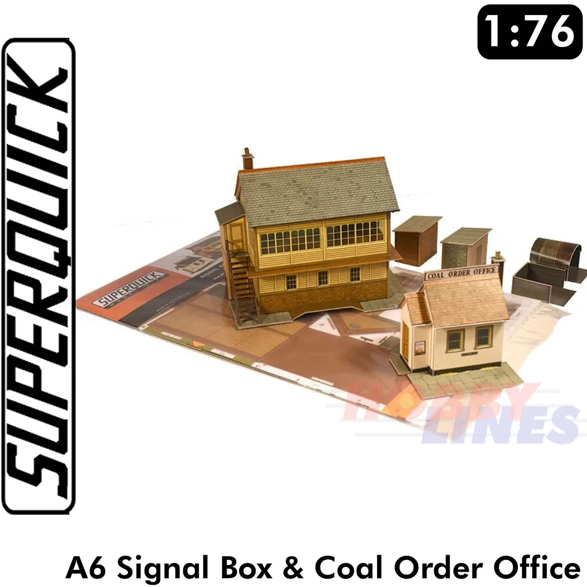 SIGNAL BOX A6 1:72 Scale OO HO Gauge Railways Building Series A A06 SuperQuick