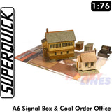 SIGNAL BOX A6 1:72 Scale OO HO Gauge Railways Building Series A A06 SuperQuick
