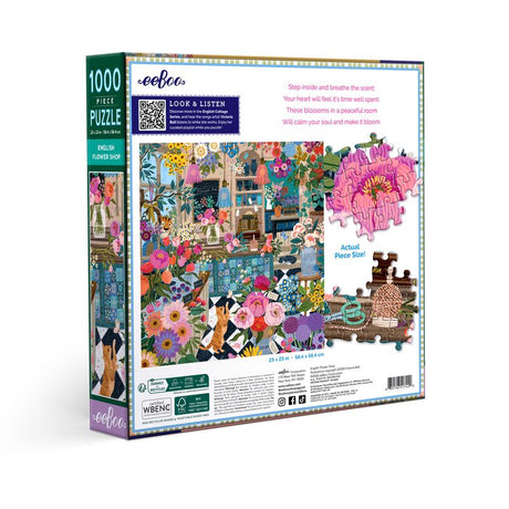 English Flower Shop 1000pc Puzzle | eeBoo | PZT440