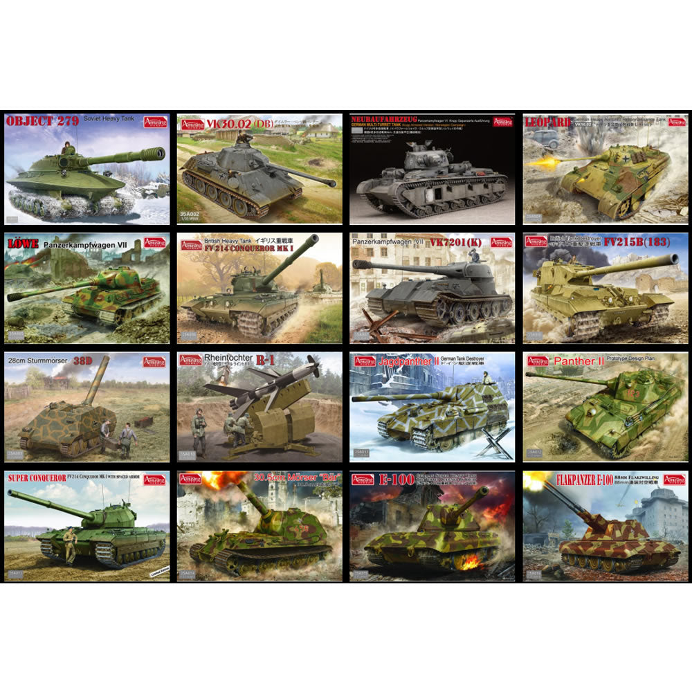 SD. Kfz184 FERDINAND Tank & 16t STRABOKRAN 2in1 1:35 kit | Amusing Hobby | 35A030