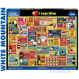  * DAMAGED * I Love Wine - 1000pc Puzzle | White Mountain | 1840