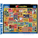  * DAMAGED * I Love Wine - 1000pc Puzzle | White Mountain | 1840