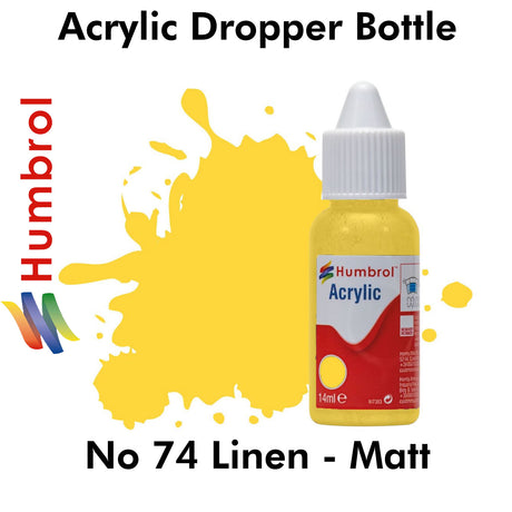 Acrylic Dropper - No 74 Linen - Matt | Humbrol | DB0074