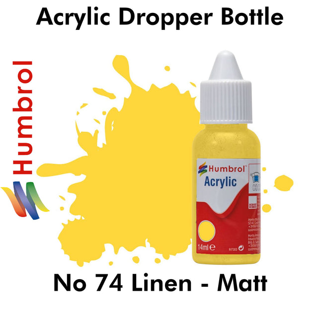 Acrylic Dropper - No 74 Linen - Matt | Humbrol | DB0074