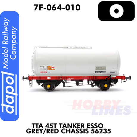 TTA 45T Tanker Esso Grey/red Chassis 56235 | Dapol |7F-064-010