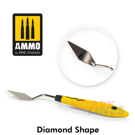 PALETTE KNIFE Range Flexible Blade Stainless Steel Tool  AMMO by Mig Jimenez
