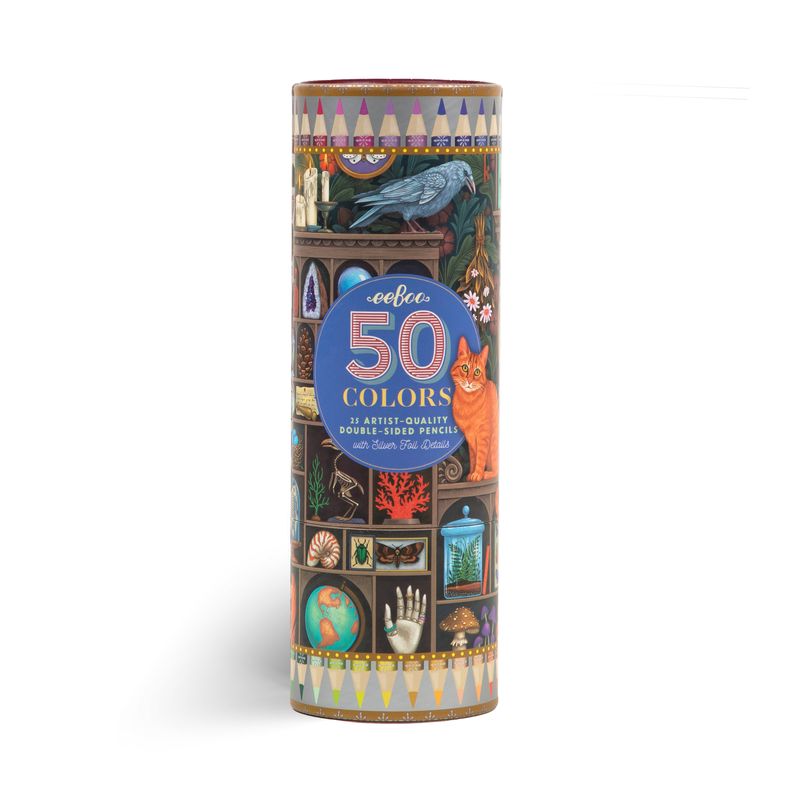 Alchemist's Cabinet 25 Double-Sided Colour Pencils | eeBoo | PTB273