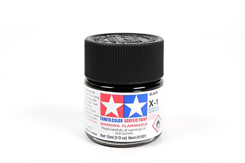 Tamiya Acrylic Mini Paint X-1 Black