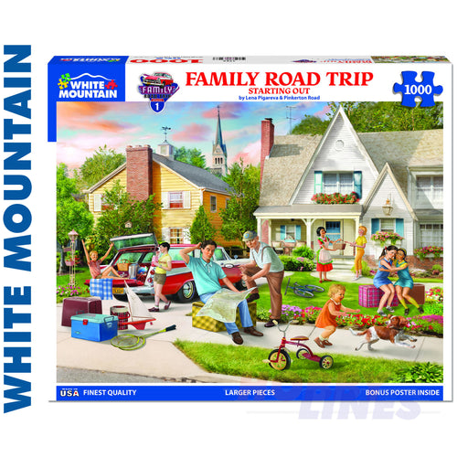 Family Road Trip - Starting Out 1000 PieceJigsaw Puzzle 1756