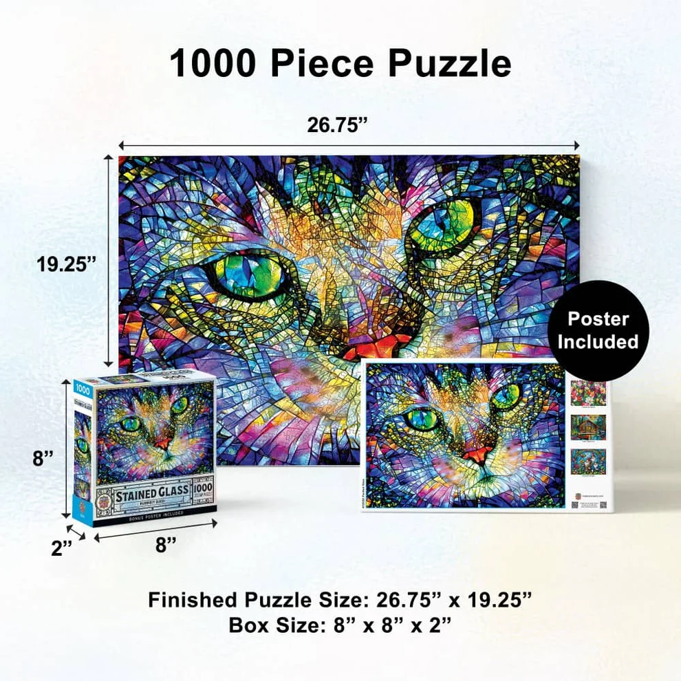 Purrfect Glass - 1000pc Puzzle | Masterpieces | 72502