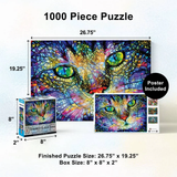 Purrfect Glass - 1000pc Puzzle | Masterpieces | 72502