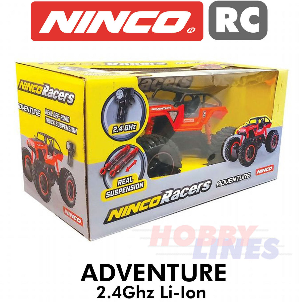 NINCO ADVENTURE 2WD Radio Control Racer Car AA battery power R2R Ready to Run