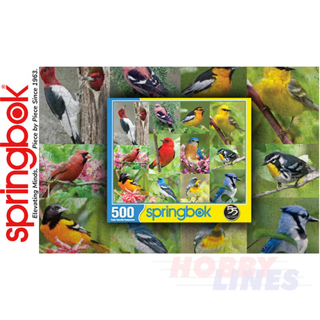 BIRDS OF A FEATHER 500 piece SPRINGBOK Jigsaw Puzzle Random Cut Super Deluxe