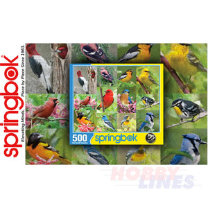 BIRDS OF A FEATHER 500 piece SPRINGBOK Jigsaw Puzzle Random Cut Super Deluxe