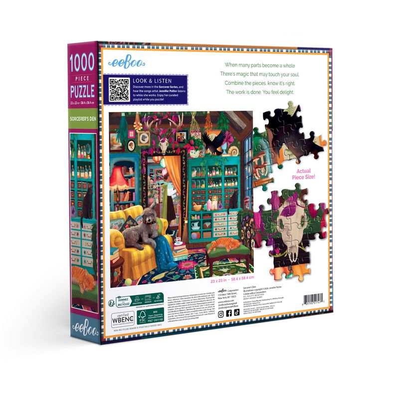 Sorcerer's Den 1000pc Puzzle | eeBoo | PZT471
